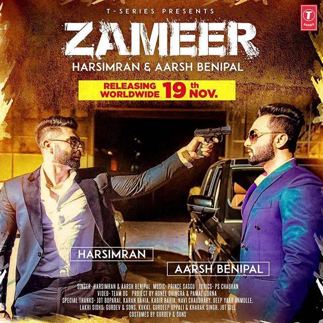 Zameer Lyrics - Harsimran , Aarsh Benipal